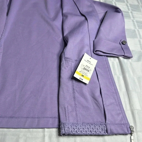 Y2K ,ALIA eyelet, crochet colorful jacket,cardigan,office siren,light purple - Picture 15 of 15